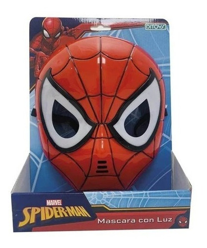 Mascara Con Luz Spiderman Ditoys Jugueteria El Pehuen