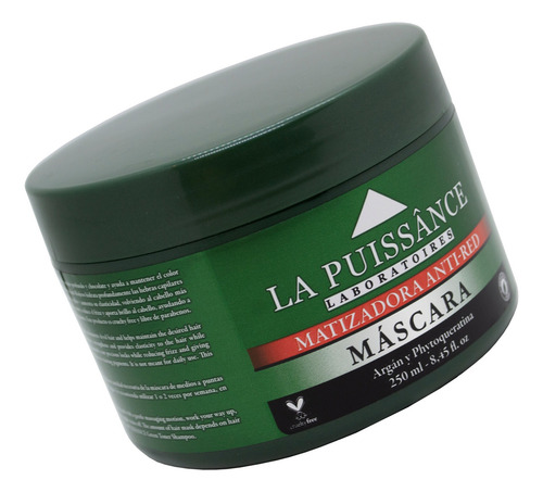 La Puissance Anti Red Máscara Matizador Castaño 250ml 3c
