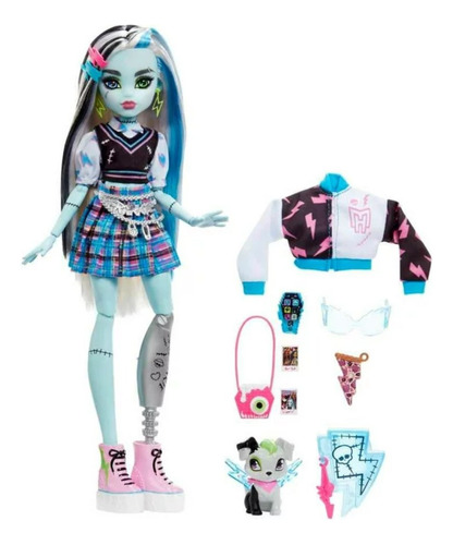 Muñeca Frankie Stein Monster High Moda Incluye Accesorios