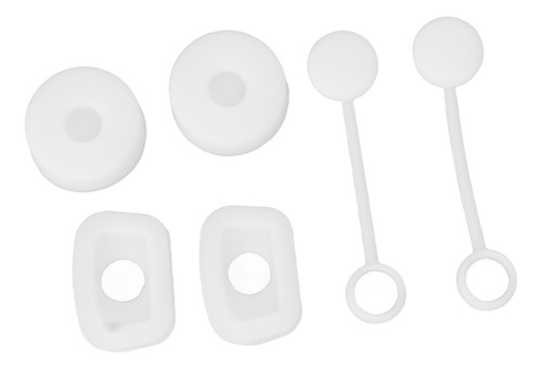 Juego De 6 Tapones De Silicona Para Pajita Reutilizables Y
