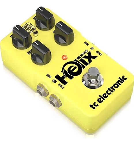 Pedal de efeito amarelo TC Electronic HELIXPASHER-1