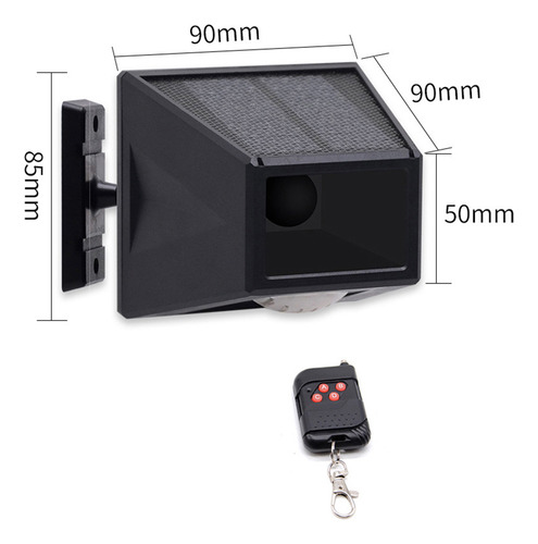 Luz De Alarma Solar, Detector De Movimiento, Solar Para Exte