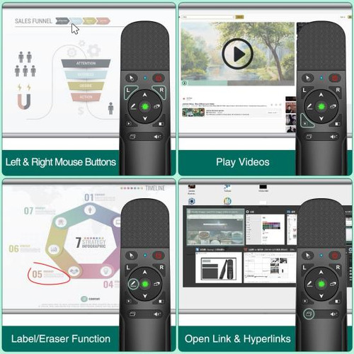 Clicker De Presentación Puntero Láser Verde Con Función Air
