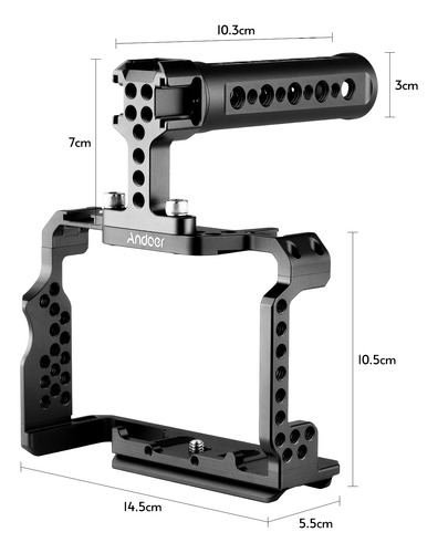 Kit De Gaiola De Câmera Alnum Com Alça Para A7r Iii/a7 Ii/a7