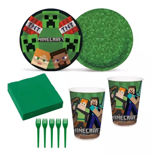 Kit Festa em Casa - Minecraft - 20 Itens