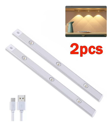 2pcs Sensor De Humana De Lámpara Led Luz De Cocina