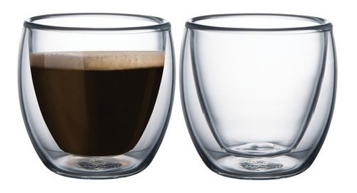 Vasos Para Café  Doble Vidrio Tramontina