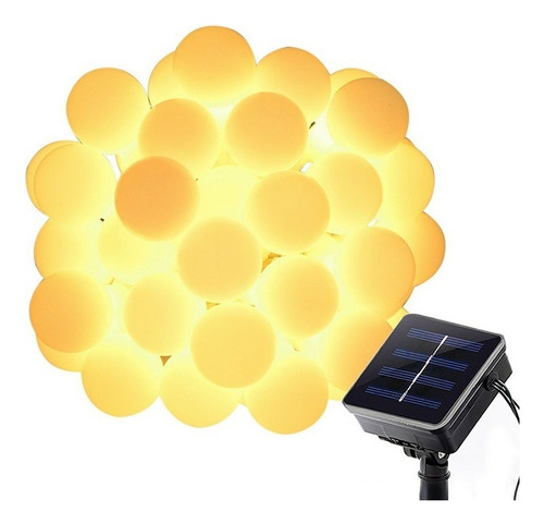 Guirnalda De 8 Modos De 100 Luces Led Solares Impermeables.