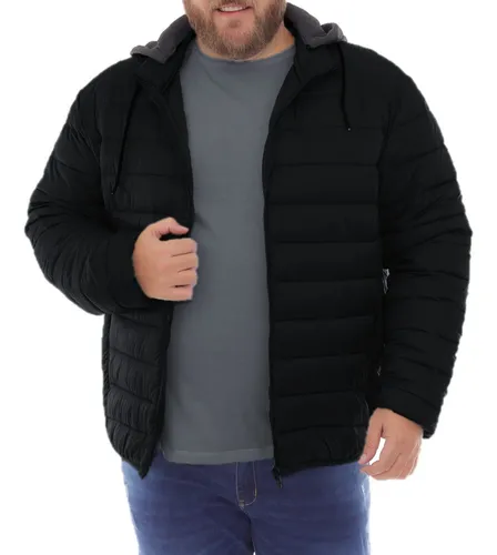 Jaqueta puffer sales masculina mercado livre