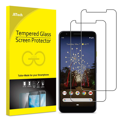 Protector De Pantalla Para Google Pixel 3a Jetech, Paquete D