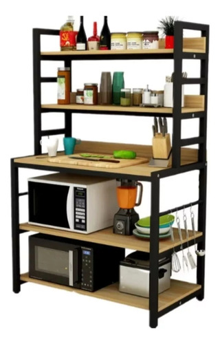 Mueble Organizador De Cocina En Madera Maciza De Eucalipto