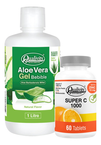 Super Vitamina C 1000 Mg + Aloe Vera Bebible - Qualivits
