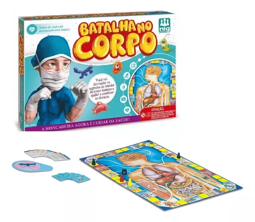 Jogo Divertido Para Crianças Batalha No Corpo Nig Brinquedos