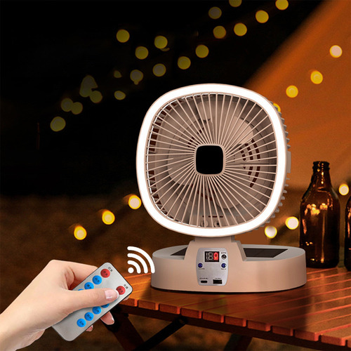 Ventilador Solar Multifuncional H 5 En 1, 5 Velocidades, 3 L