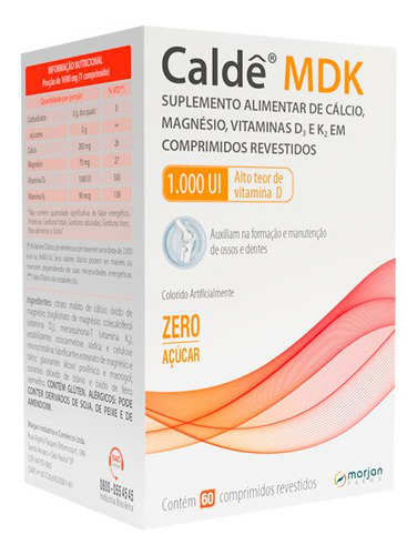 Calde Mdk 1000ui C 60 Comp Sabor Sem Sabor