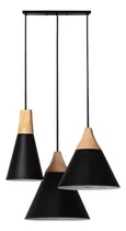 Comprar Lampara Colgante Negra Led Vintage 3en1 Estilo Nórdico 3xe27