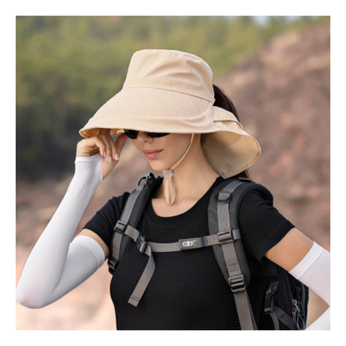 Sombrero De Pescador De Verano Para Mujer, Protector Solar,