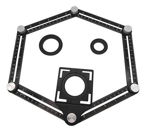 Regla Hexagonal Multiángulo De Aleación De Aluminio