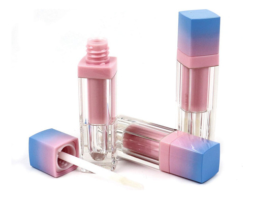 2pcs 0.1 fl Oz Mini Gradiente Lip Gloss Tube Contenedores .