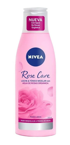 Imagen 1 de 1 de Leche Nivea Rose Care + Tonico Micelar 2 En 1 X 200 Ml