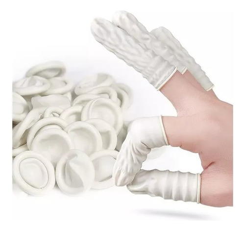 30 Guantes Para Dedos Látex Uñas Gel Acrilico Protector Mano