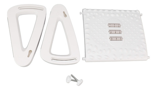 Apoio Para Os Pés Branco Branco Embaixo Da Mesa, Ajustável E