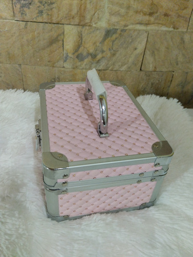 Joyero Organizador Rosado De Pedrería