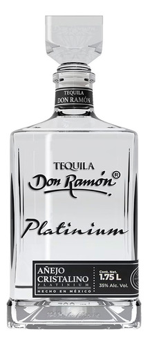 Pack De 2 Tequila Don Ramón Platinium Añejo Cristalino 1.75