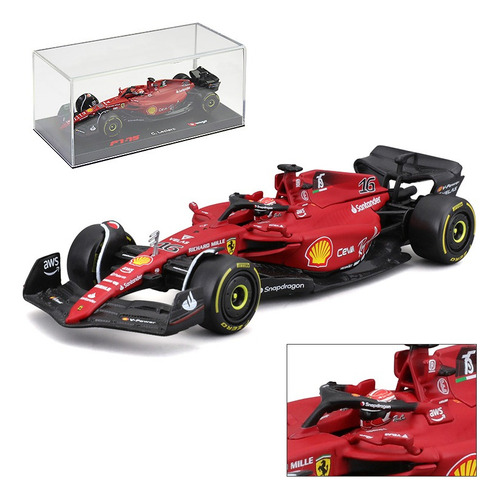 Juguetes Bburago 1:43 Ferrari 2022 F1-75 #16 Leclerc Formula