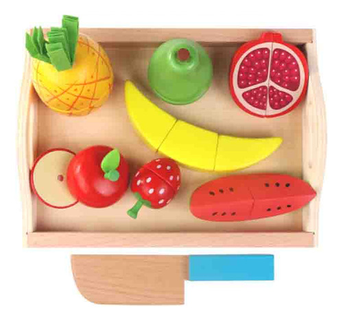 Juguete Educativo Para Cortar Frutas Con Cuchillo Magnético