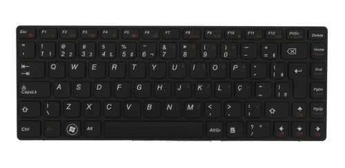 Teclado Lenovo V470 G475 B470 G470 25 011647 Br Ç Cor Conforme Imagens Do Anúncio Idioma