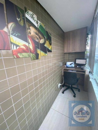 Apartamento Com 3 Dormitórios À Venda, 131 M² Por R$ 870.000,00 - Campo Grande - Santos/sp - Ap5697