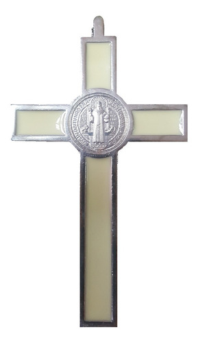 Imagen 2 de 2 de Cruz De San Benito Con Cristo (proteccion Total) 19 X 9,5 Cm