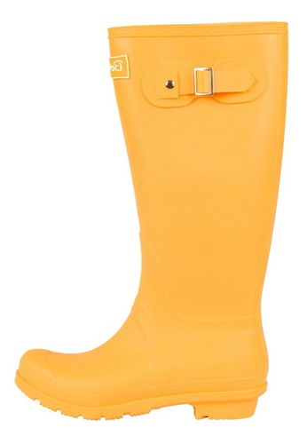 Botas Lluvia Altas Mujer Wellington Bottplie Amarillo Matte