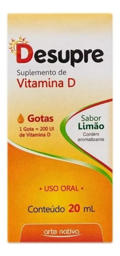 Desupre Gotas 20ml Sabor Limão - Arte Nativa