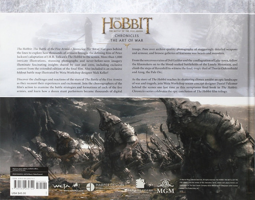 Imagen 2 de 3 de Libro: The Hobbit - The Art Of War: The Battle Of The Five