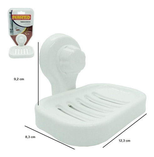 Imagem 6 de 7 de Kit3 Suporte Papel Higiênico, Toalheiro, Saboneteira Ventosa