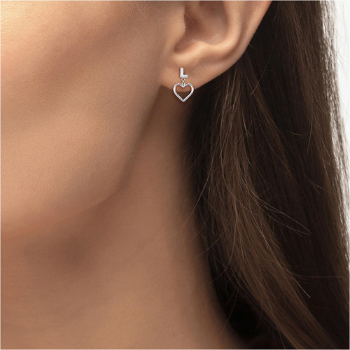 Aretes Lacoste Volte Para Mujer 2040017 Plateado