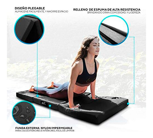Puff Mx - Colchoneta Individual Plegable Y Portátil De Nylon