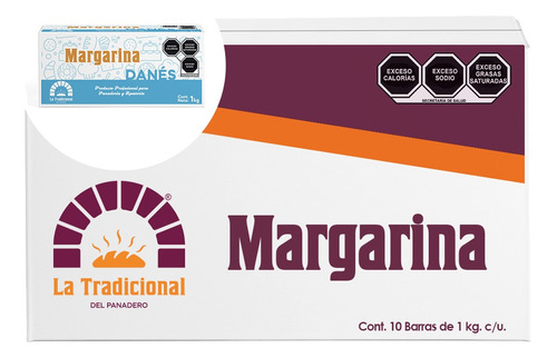 Margarina La Tradicional Del Panadero Danés Caja 10 Kg.