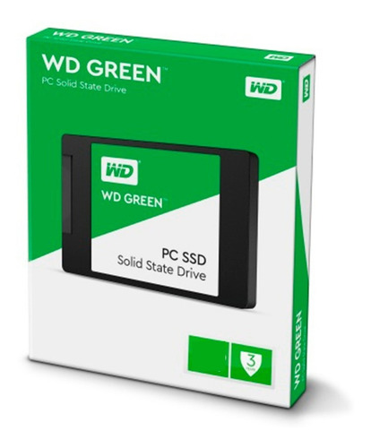 Imagen 3 de 4 de Disco Rigido Sólido Ssd 480gb Green Wd Sata3 2,5 Notebook Pc