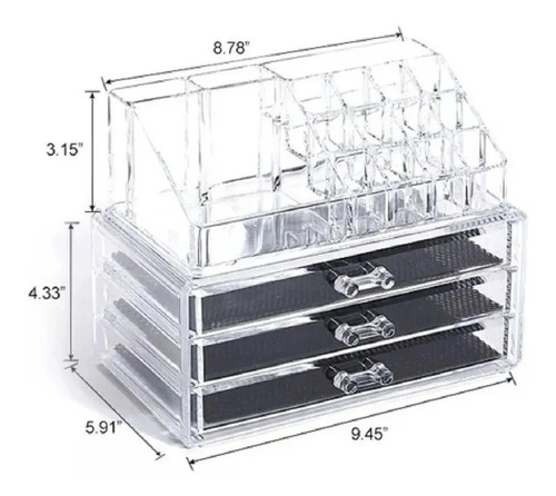 Imagen 2 de 4 de Organizador Acrílico Lujo Para Maquillaje Joyas