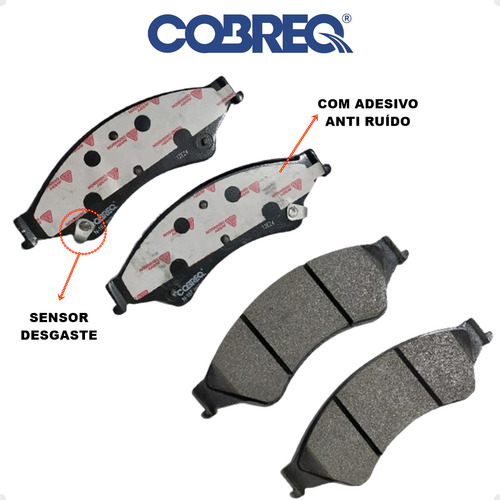 Kit 4 Pastilhas Freio Dianteira Ranger Original 2014 2015 16
