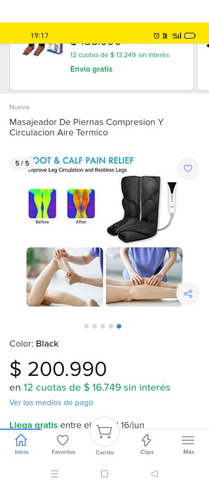 Botas Masajeador Con Compresion Con Aire Caliente