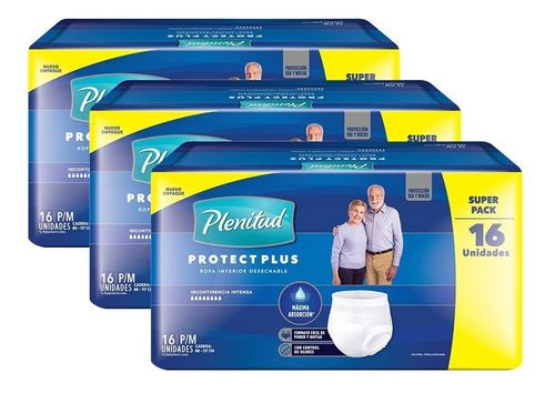 Plenitud Protect Plus Ropa Interior X 16 Pack X 3