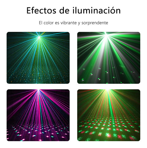 Mini Dj Proyector Láser Luces Para Navideñas Fiesta