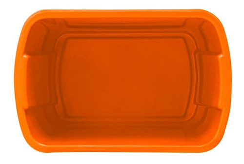 4 Pack Bote De Basura Rectangular 4l Color Naranja