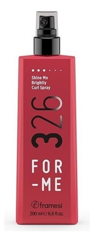  Framesi Spray 326 Shine Me Brightly Curl For Me X 200ml