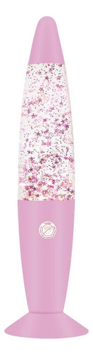 Vanful 13 Pink Lava Lamp Pentagonal Sparkles Glitter Lamp Estructura Rosa Pantalla Rosa