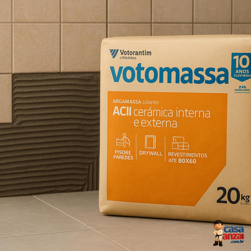 Kit Com 2 Argamassa Votomassa (acii) Ceramica Externa - 20k
